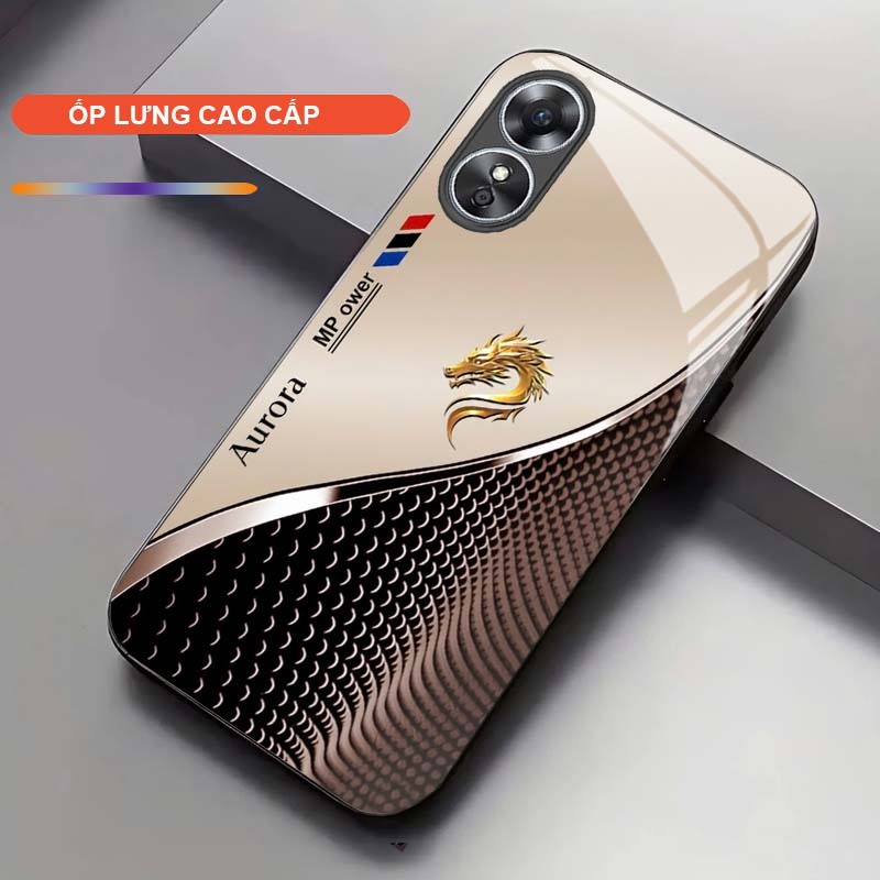 Ốp Lưng cho OPPO A17/ A17K Cao Cấp – Thiết Kế Rồng Vàng May Mắn, Sang Trọng, Chống Trầy, Bền Đẹp