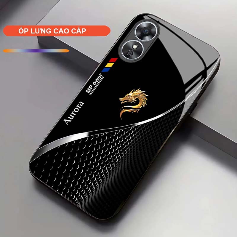Ốp Lưng cho OPPO A17/ A17K Cao Cấp – Thiết Kế Rồng Vàng May Mắn, Sang Trọng, Chống Trầy, Bền Đẹp