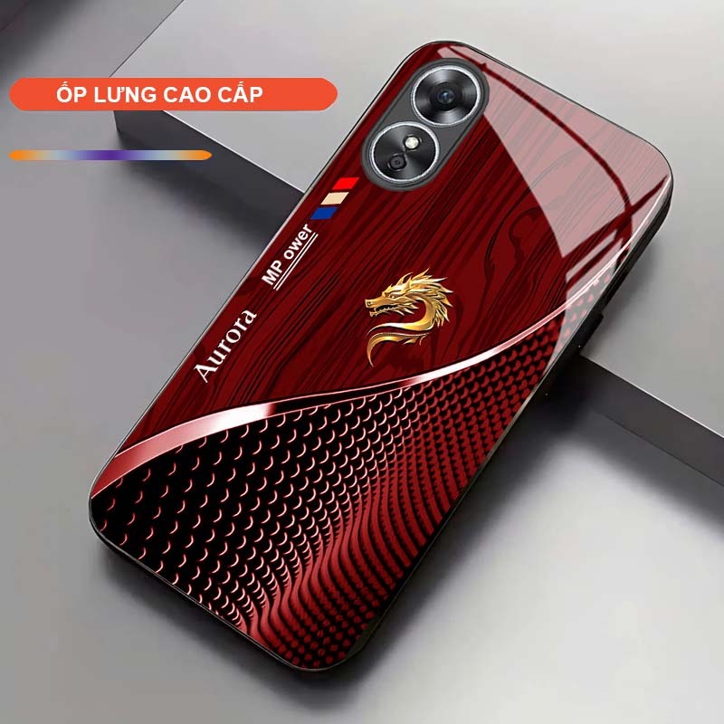 Ốp Lưng cho OPPO A17/ A17K Cao Cấp – Thiết Kế Rồng Vàng May Mắn, Sang Trọng, Chống Trầy, Bền Đẹp