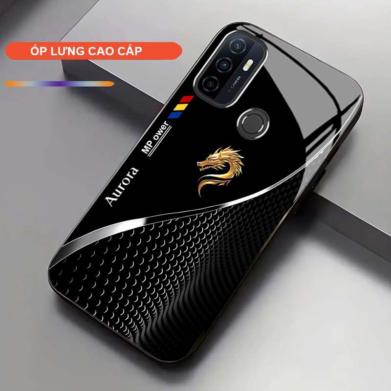 Ốp Lưng cho OPPO A53 Cao Cấp – Thiết Kế Rồng Vàng May Mắn, Sang Trọng, Chống Trầy, Bền Đẹp