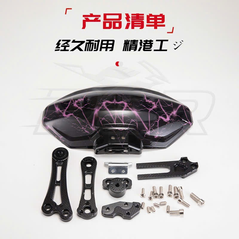 Chắn bùn tia sét nhiều màu gắn cho chắn bùn carbon V2 V3 xe điện (loại xịn)