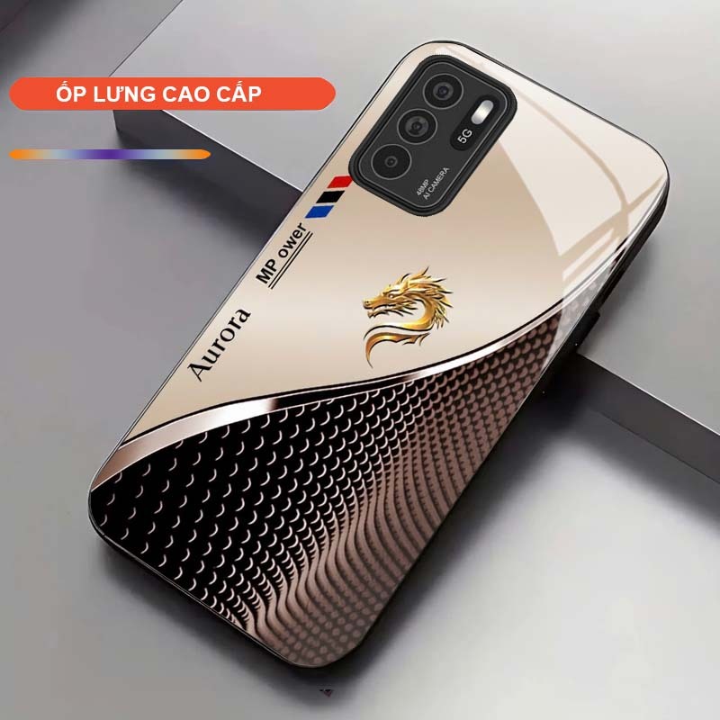 Ốp Lưng cho OPPO RENO 6 5G/ RENO 6Z 5G Cao Cấp – Thiết Kế Rồng Vàng May Mắn, Sang Trọng, Chống Trầy, Bền Đẹp