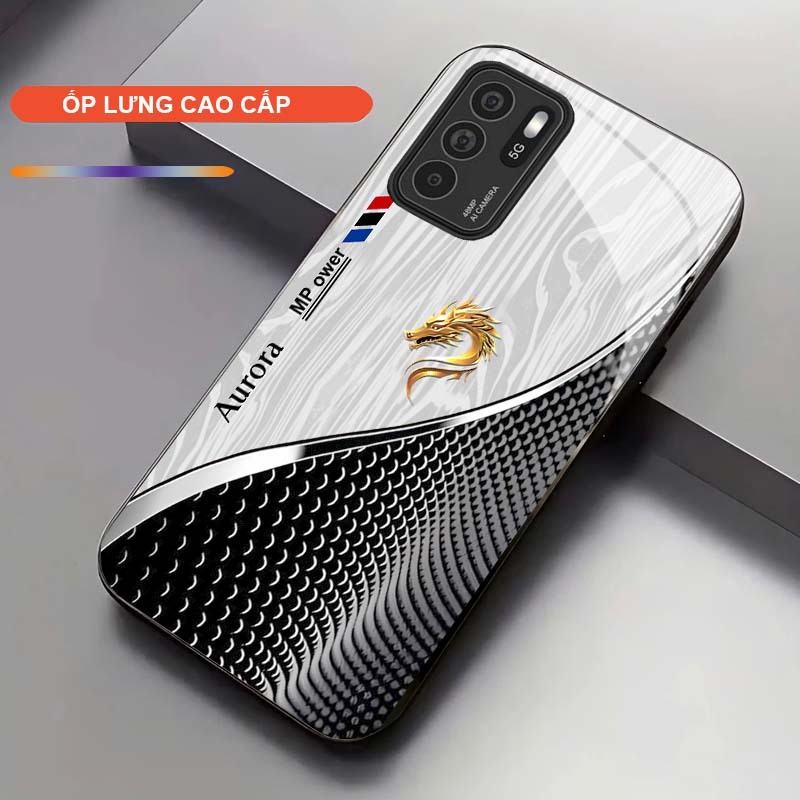 Ốp Lưng cho OPPO RENO 6 5G/ RENO 6Z 5G Cao Cấp – Thiết Kế Rồng Vàng May Mắn, Sang Trọng, Chống Trầy, Bền Đẹp