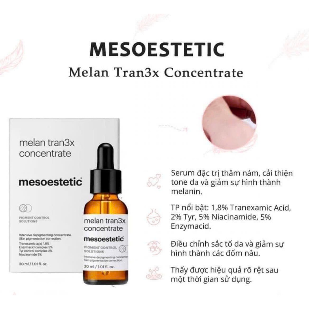 Serum giảm nám chuyên sâu Mesoestetic Melan Tran3x