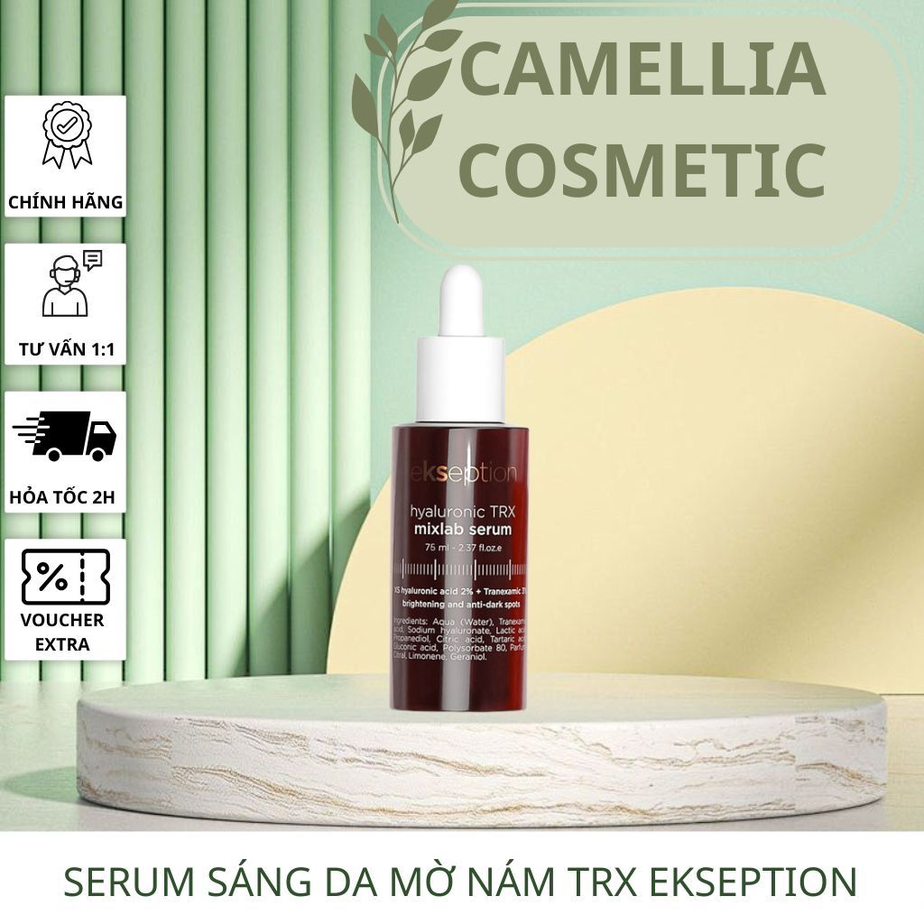[ĐẠI LÝ CHÍNH HÃNG] Tinh Chất Dưỡng Sáng và Làm Mờ Sắc Tố  Tranexamic Ekseption Hyaluronic TRX (75ml)