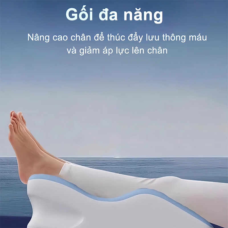 LUMOO Gối công thái học Phù hợp với đường cong cột sống gối tựa đầu giường