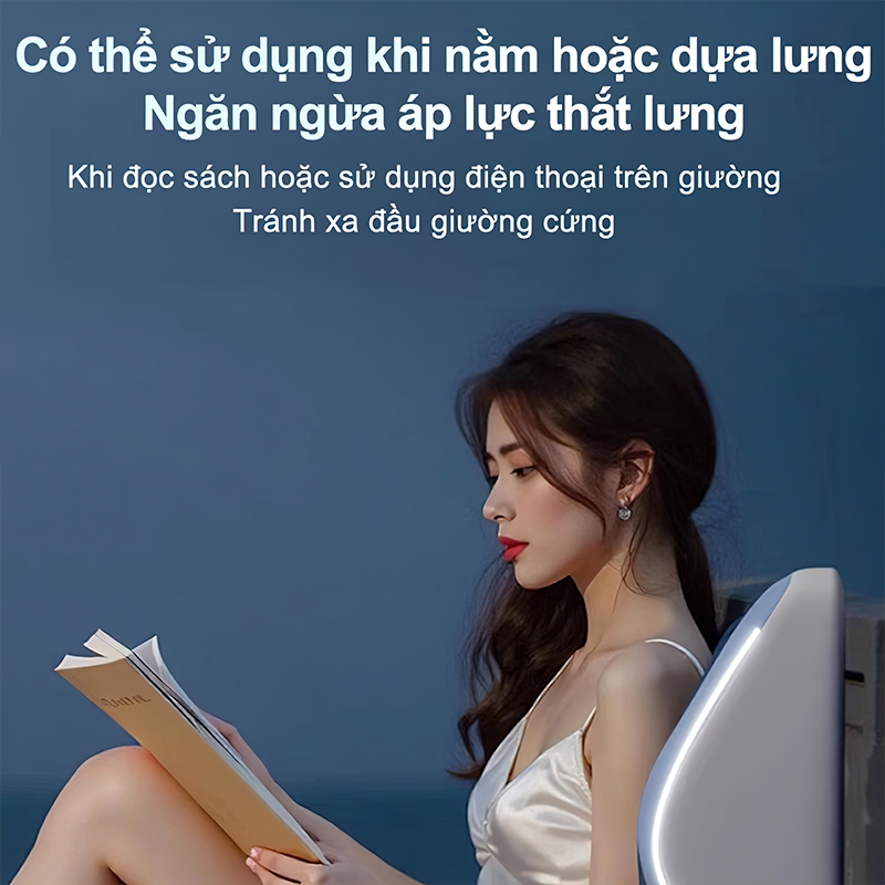 LUMOO Gối công thái học Phù hợp với đường cong cột sống gối tựa đầu giường