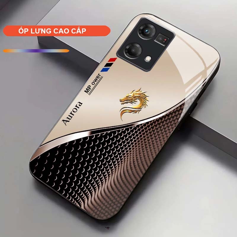 Ốp Lưng cho OPPO RENO 7 4G/ RENO 8 4G Cao Cấp – Thiết Kế Rồng Vàng May Mắn, Sang Trọng, Chống Trầy, Bền Đẹp