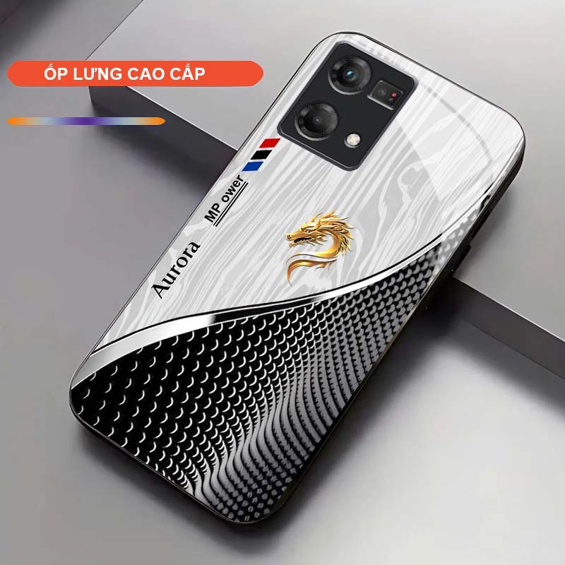 Ốp Lưng cho OPPO RENO 7 4G/ RENO 8 4G Cao Cấp – Thiết Kế Rồng Vàng May Mắn, Sang Trọng, Chống Trầy, Bền Đẹp