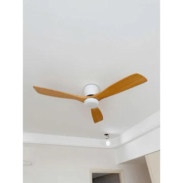 QUẠT TRẦN CỔ LÙN GIÀNH CHO TRẦN THẤP- CAO 18CM- CÁNH GỖ TỰ NHIÊN- SẢI CÁNH 1M32