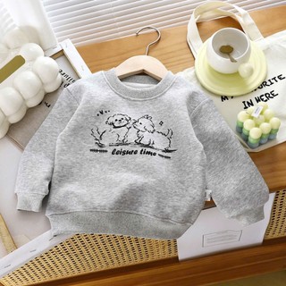 [Hàng mới về 02] Áo nỉ thu đông cho bé trai bé gái, áo dài tay cho bé chất liệu nỉ mềm cao cấp mềm mại không bai xù