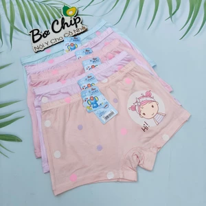 Quần chíp đùi cho bé gái size 10-35 ký cotton kháng khuẩn, chất liệu mịn đẹp 773 - Đồ Lót Bơ Chíp