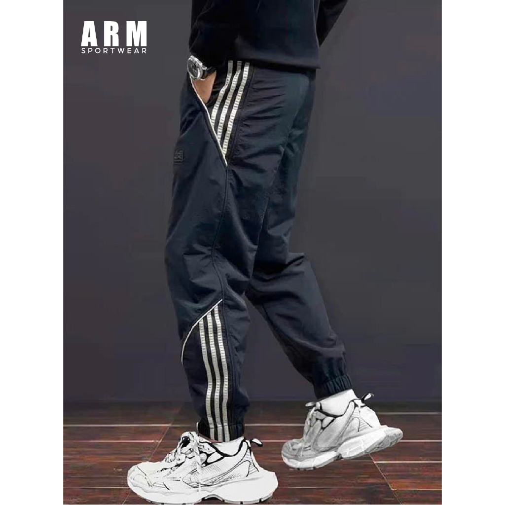 Quần Jogger Thể Thao Nam WIND ACTIVE ARM Vải Gió Mềm Chống Nhăn Cạp Chun Thoải Mái