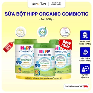 Sữa bột công thức HiPP Organic Combiotic 800g bổ sung DHA trực tiếp dành cho trẻ nhỏ - hanzomart