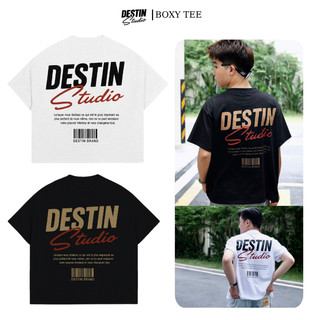 Áo Thun Local Brand DESTIN "Mã Vạch" Áo Thun Boxy Form Rộng Unisex 250Gsm Cotton