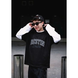 Áo Thun Local Brand DESTIN "Destin" Áo Thun Boxy Form Rộng Unisex 250Gsm Cotton