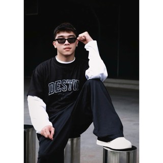 Áo Thun Local Brand DESTIN "Destin" Áo Thun Boxy Form Rộng Unisex 250Gsm Cotton