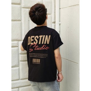 Áo Thun Local Brand DESTIN "Mã Vạch" Áo Thun Boxy Form Rộng Unisex 250Gsm Cotton
