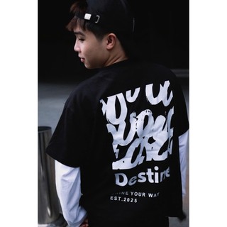 Áo Thun Local Brand DESTIN "EST" Áo Thun Boxy Form Rộng Unisex 250Gsm Cotton