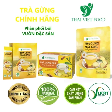 (Chính Hãng) Trà Gừng Thái Việt Food Gừng Sấy Lạnh Quế Túi Lọc, Trà Gừng Mật Ong Dạng Cốm - Cánh Diều Shop