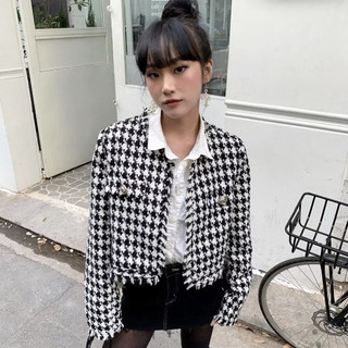 ÁO DẠ TWEED KẺ CARO LOVE POEM TINGOAN