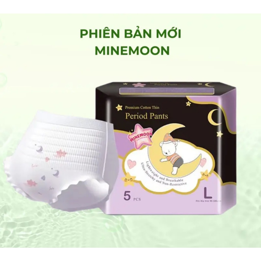 Mua 3 tặng 3 (30 miếng) Băng vệ sinh dạng quần Minemoon & Topsoft chống tràn ban đêm