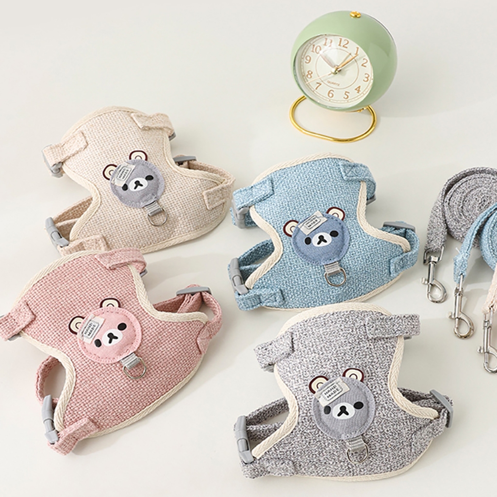 Dây Dắt Yếm Mèo Đi Dạo Đai Yếm Xích Chó Poodle Dạng Áo Ngực Cún Becgie Béc To Lớn Con Thú Cưng Chuột Hamster Show Chơi