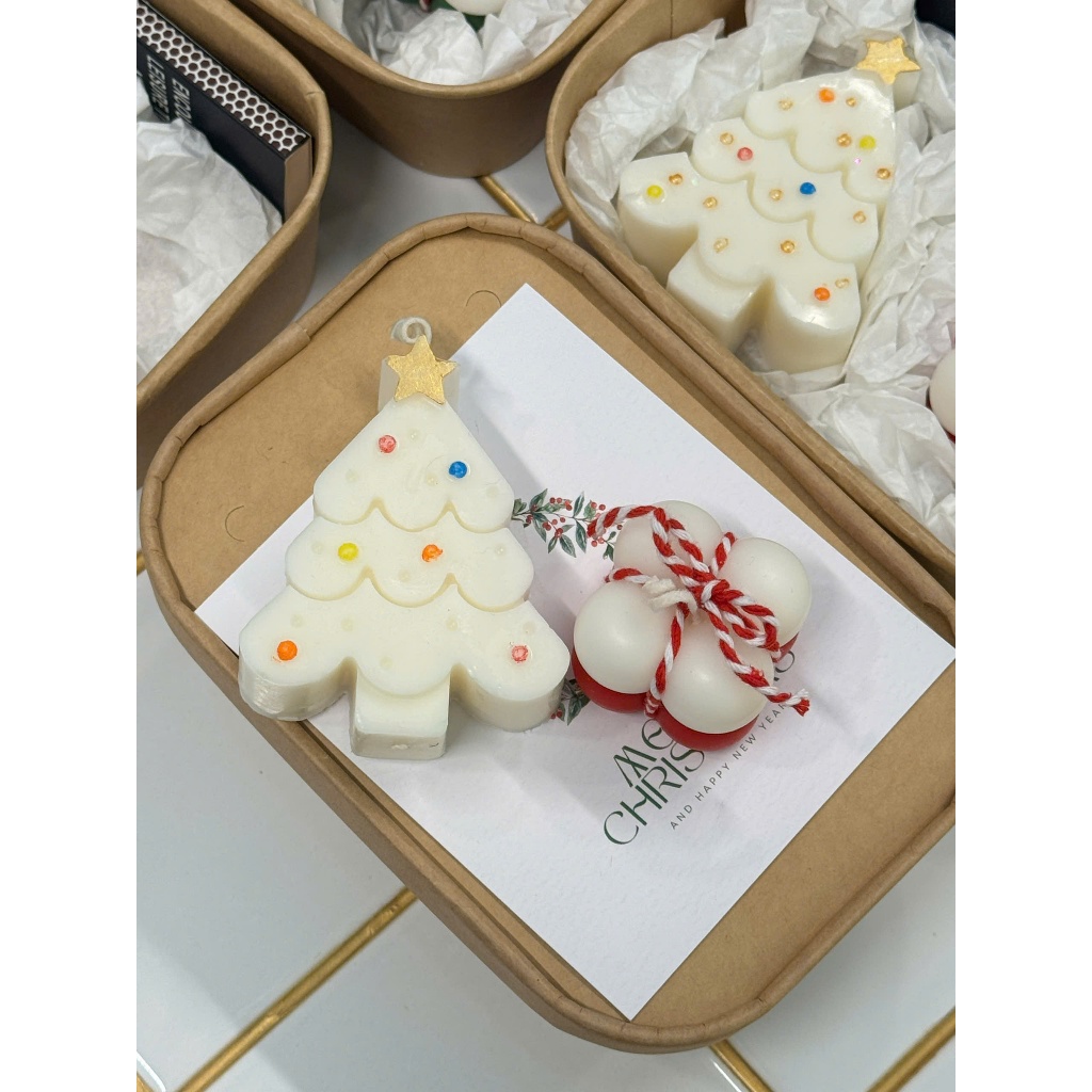 SET QUÀ Giáng SInh Nến Thơm ScentoraCandle, Hộp Quà Nến Thơm Decor Quà Tặng Sinh Nhật Kỷ Niệm
