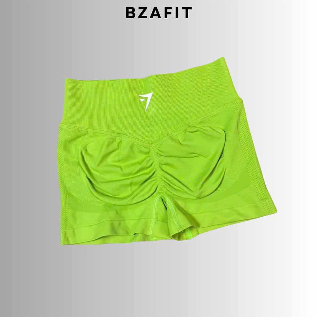 Quần đùi tập gym,yoa cạp cao ống ngắn,chất dệt kim 10% elast cao cấp GB137