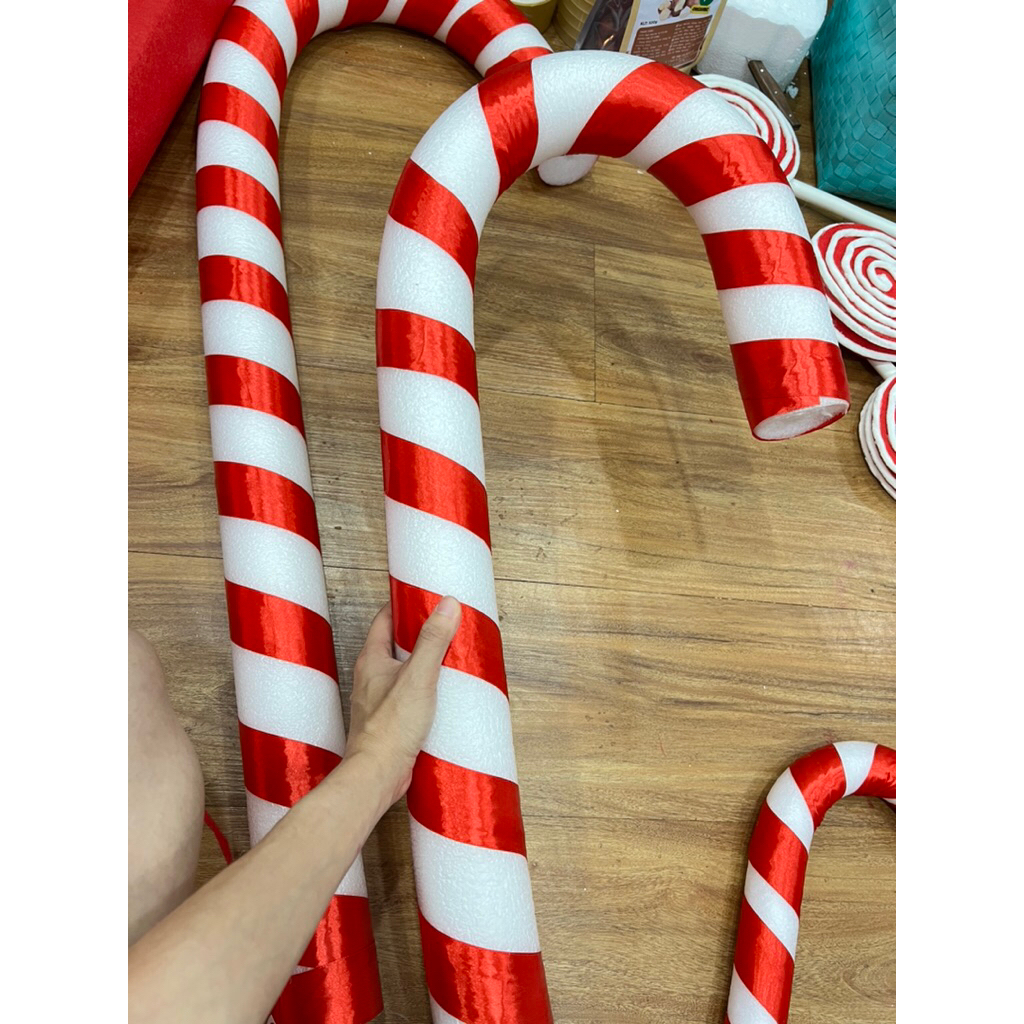 Kẹo Gậy khổng lồ trang trí giáng sinh