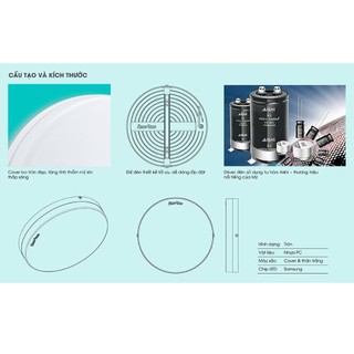 Đèn Led ốp trần LN12N/ LN29 Rạng Đông, tràn viền,mẫu mới siêu đẹp siêu sáng, bảo hành 24 tháng