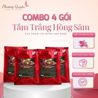 4 Gói  Tắm Trắng Hồng Sâm Chuyên Spa         .