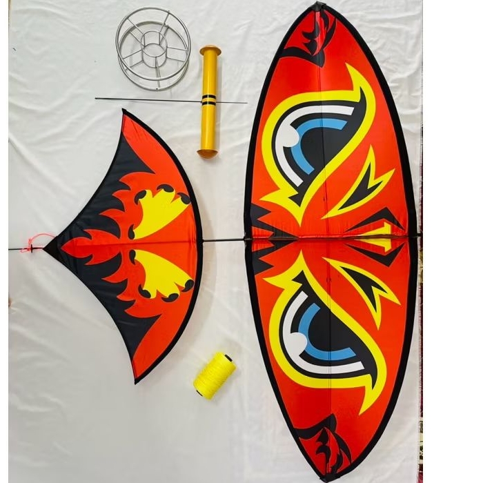 💥Combo 4 món diều 2m đuôi cá.( diều, dây, guồng, sáo đơn)💥