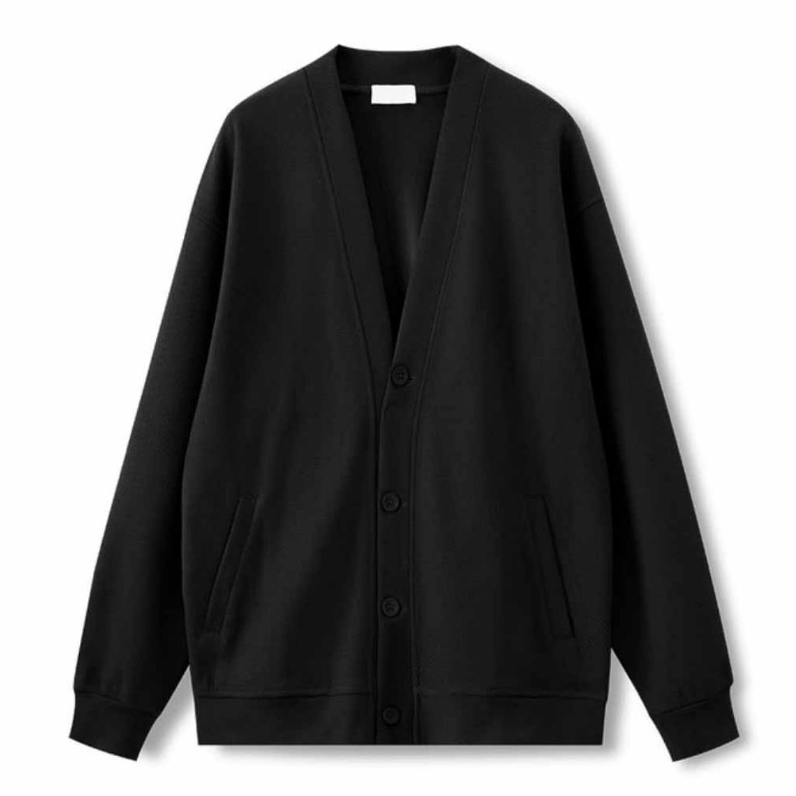 Áo khoác nỉ cardigan cổ v phối 4 cúc nam nữ trẻ trung mặc cặp đôi, áo hoodie đi nắng dài tay k1