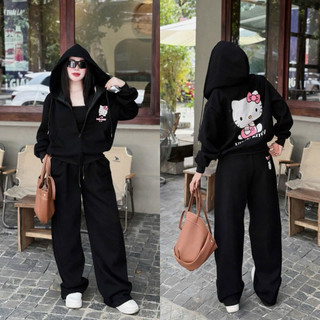 Set Nỉ Hellokitty Hai Mặt