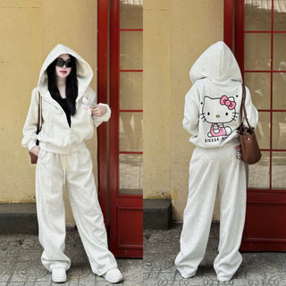 Set Nỉ Hellokitty Hai Mặt