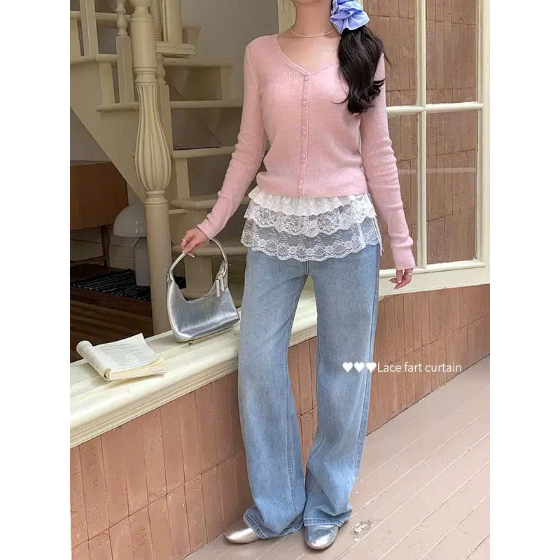 Đai Váy Ren Tầng Quấn Eo Thời Trang Hàn Quốc 2 Màu Trắng Đen – Phụ Kiện Mix Croptop Quần Jean Ulzzang Style Hàn Quốc