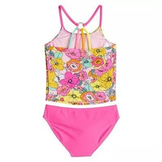 Lẻ áo bơi tankini cho bé gái thiết kế nổi bật chất vải co giãn tốt hàng VNXK