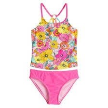 Lẻ áo bơi tankini cho bé gái thiết kế nổi bật chất vải co giãn tốt hàng VNXK