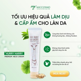 Kem Dưỡng Trắng Da Vùng Cổ Miccosmo Hurry Harry Premium Neck Cream 40g