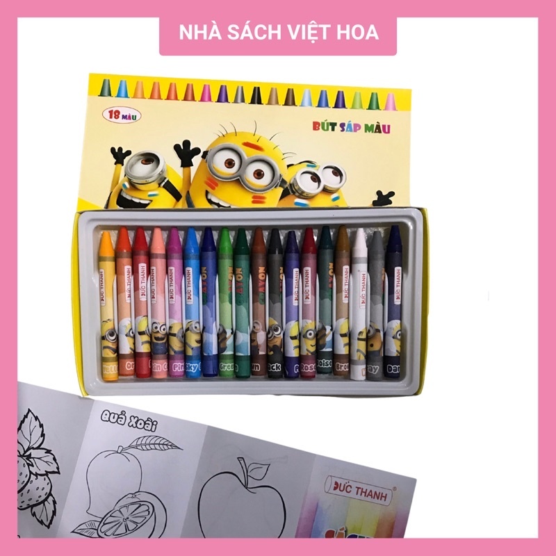 Hộp 12,18,24 cây bút sáp màu Đức Thanh cao cấp không dính tay hữu cơ an toàn cho bé