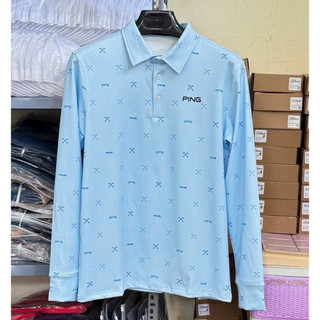 Áo golf dài tay ping nhiều màu vải thun lạnh size châu âu
