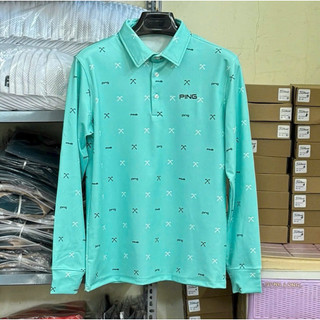 Áo golf dài tay ping nhiều màu vải thun lạnh size châu âu
