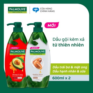 [KOL x Colgate] Bộ 2 Dầu gội Palmolive kèm kèm xả 2 trong 1 chiết xuất thiên nhiên 600ml