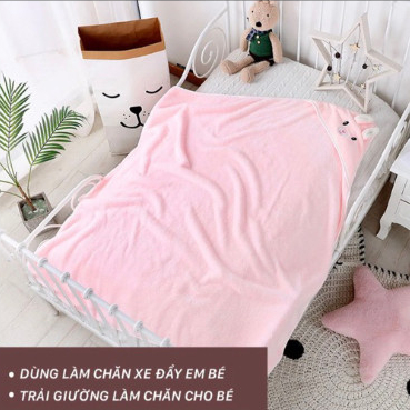 Khăn Choàng Ủ Tắm Cho Bé Sơ Sinh Hình Thú Cho Bé Đáng Yêu Mềm Mại Êm Mịn Không Gây Kích Ứng Da