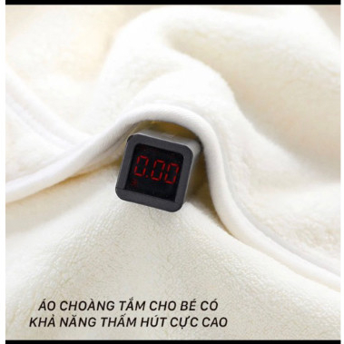 Khăn Choàng Ủ Tắm Cho Bé Sơ Sinh Hình Thú Cho Bé Đáng Yêu Mềm Mại Êm Mịn Không Gây Kích Ứng Da