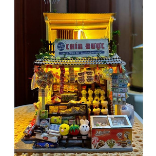 Mô hình gỗ lắp ráp DIY -Thế Giới Tí Hon - TIỆM SẠP KHÔ - SG01