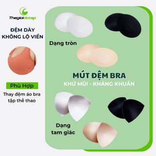 Bộ Mút đệm áo ngực cao cấp mềm mại không lộ viền, Đệm Áo Bra Tập Gym Yoga, Mút Lót Áo thegioidotap