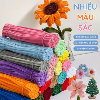 Kẽm Nhung Làm Đồ Trang Trí – Sỉ 100 Dây Kẽm Nhung Dài 30cm Phụ Kiện Trang Trí Handmade