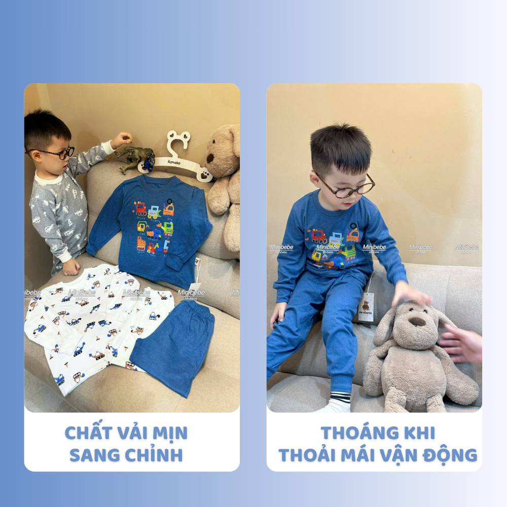 [À ƠI SHOP] Q73- set 2 bộ dài đủ mẫu ô tô xanh trắng- a100.297